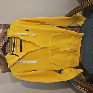 Polo zip up hoodie mens xs bright yellow new no tags